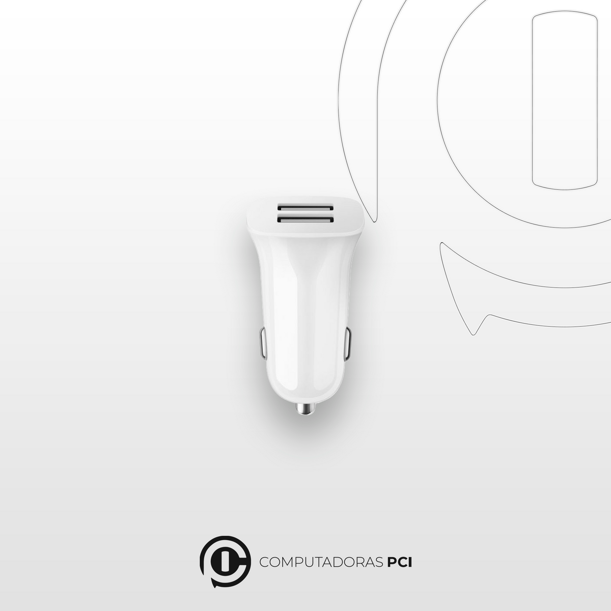 Cargador para auto dual USB A - TECH1